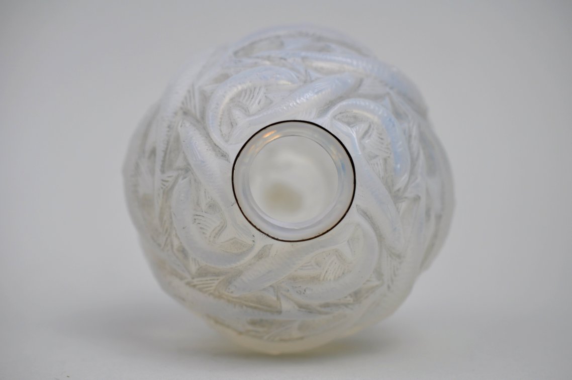 R. Lalique Signed Oleron Vase