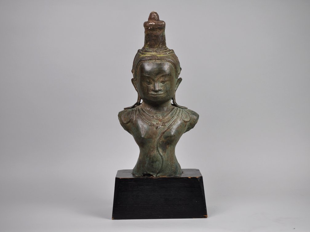 Bronze Buddha Diety Bust