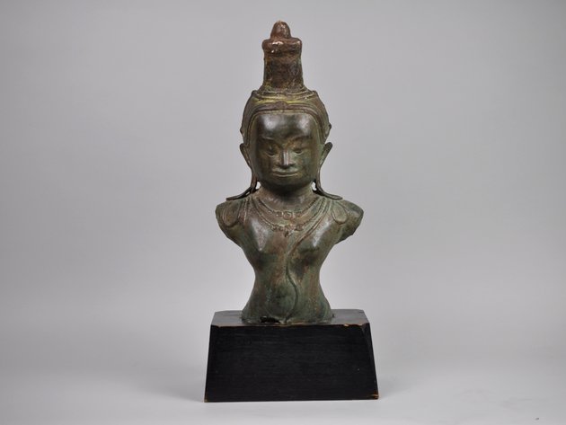 Bronze Buddha Diety Bust