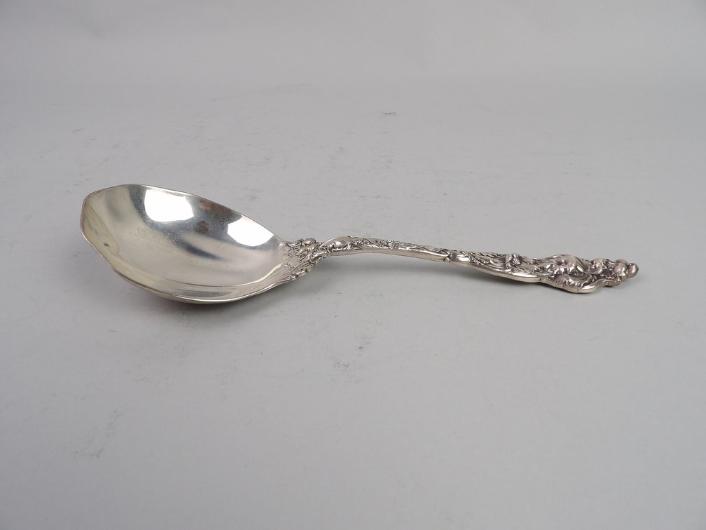 Les Six Fleurs Sterling Silver Serving Spoon