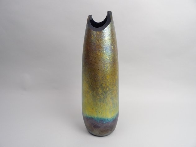 Bohemian Mottled Glass Vase