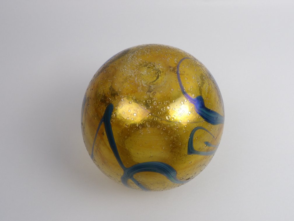 Early Charles Lotton 1972 Art Glass Vase
