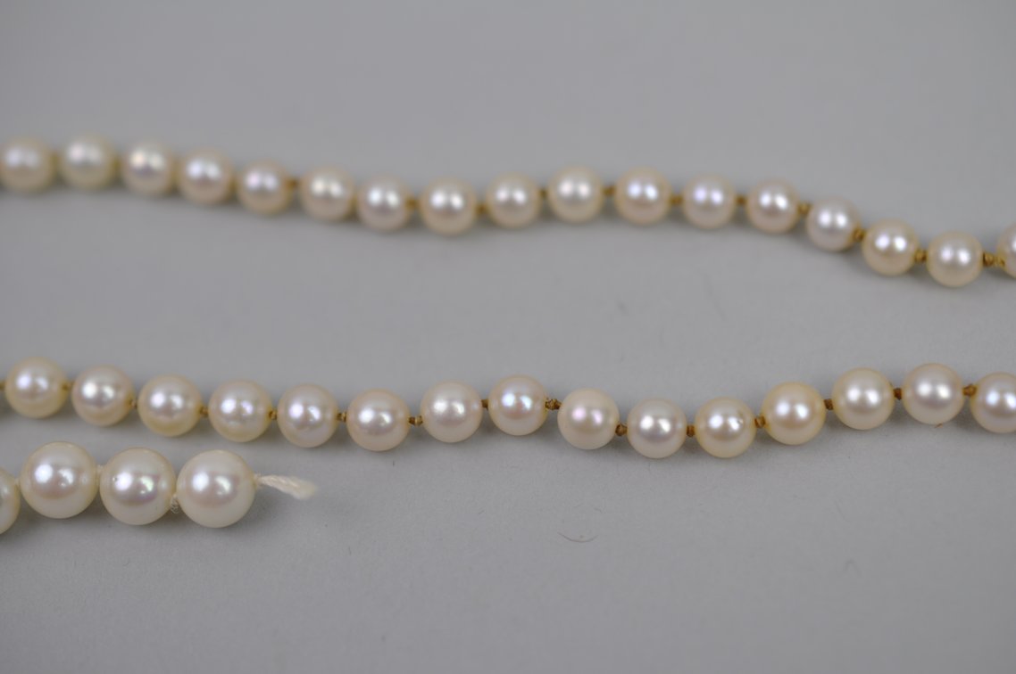 Sterling Cultured Pearl Necklace