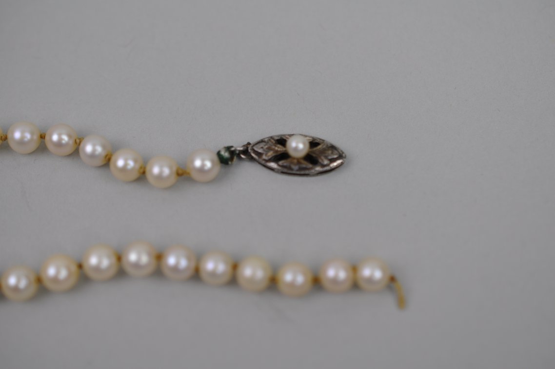 Sterling Cultured Pearl Necklace