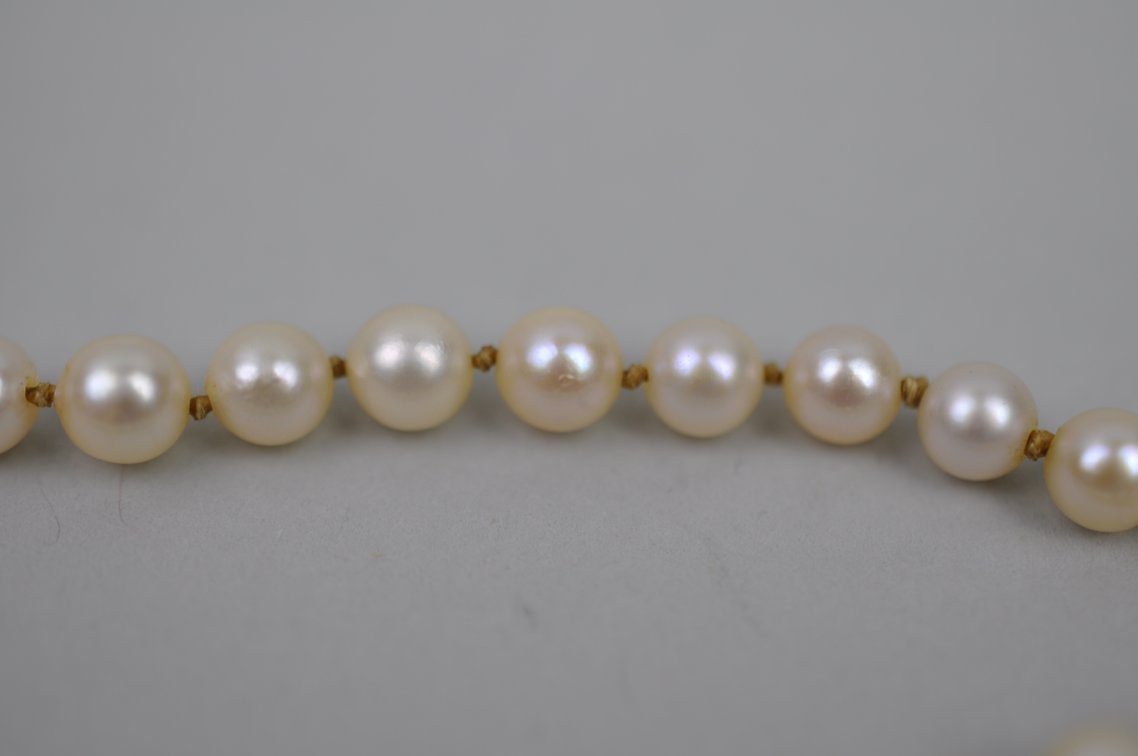 Sterling Cultured Pearl Necklace