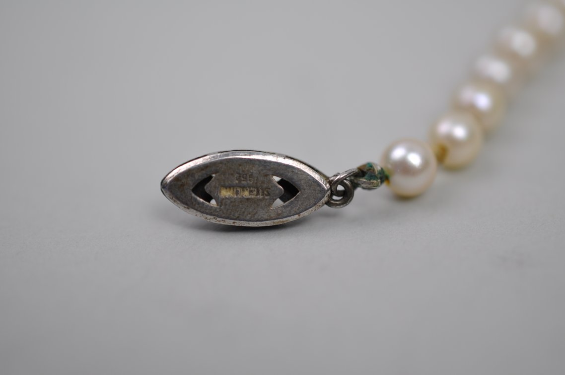 Sterling Cultured Pearl Necklace