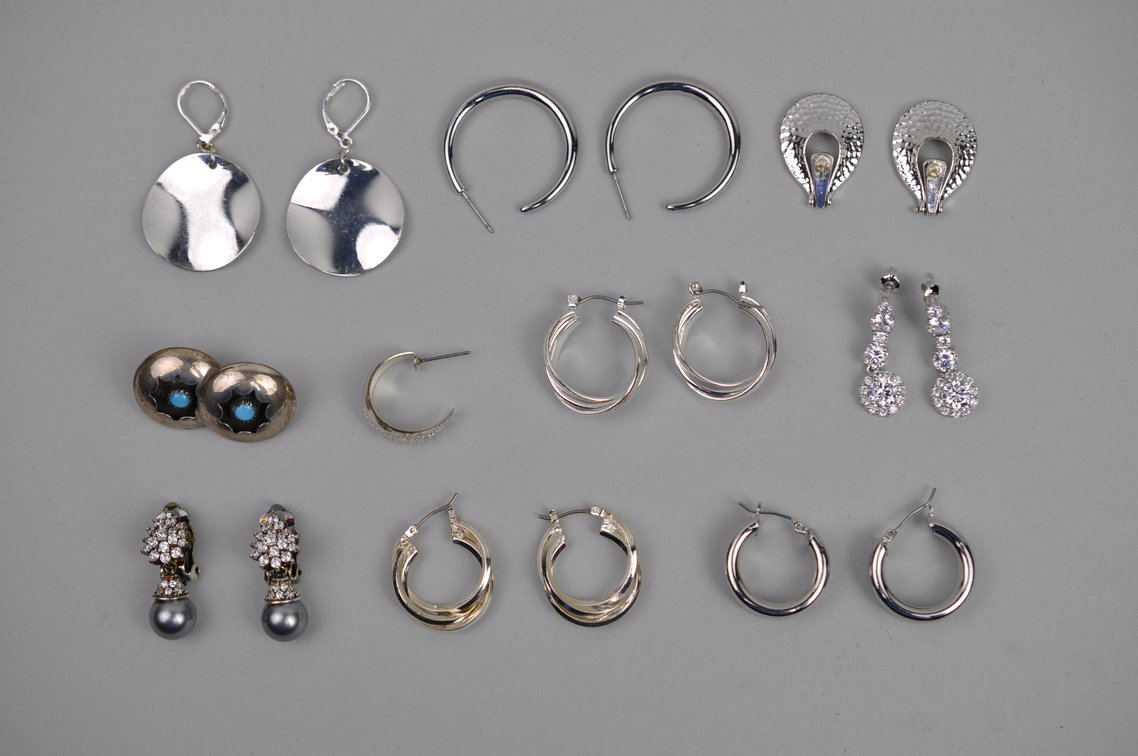 Silver Tone Earrings