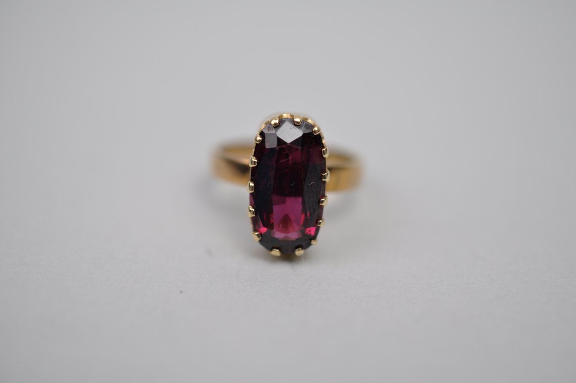 14k Gold Ring Amethyst