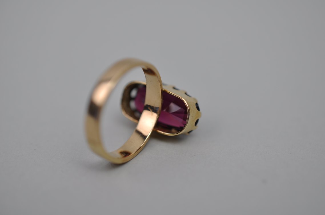 14k Gold Ring Amethyst
