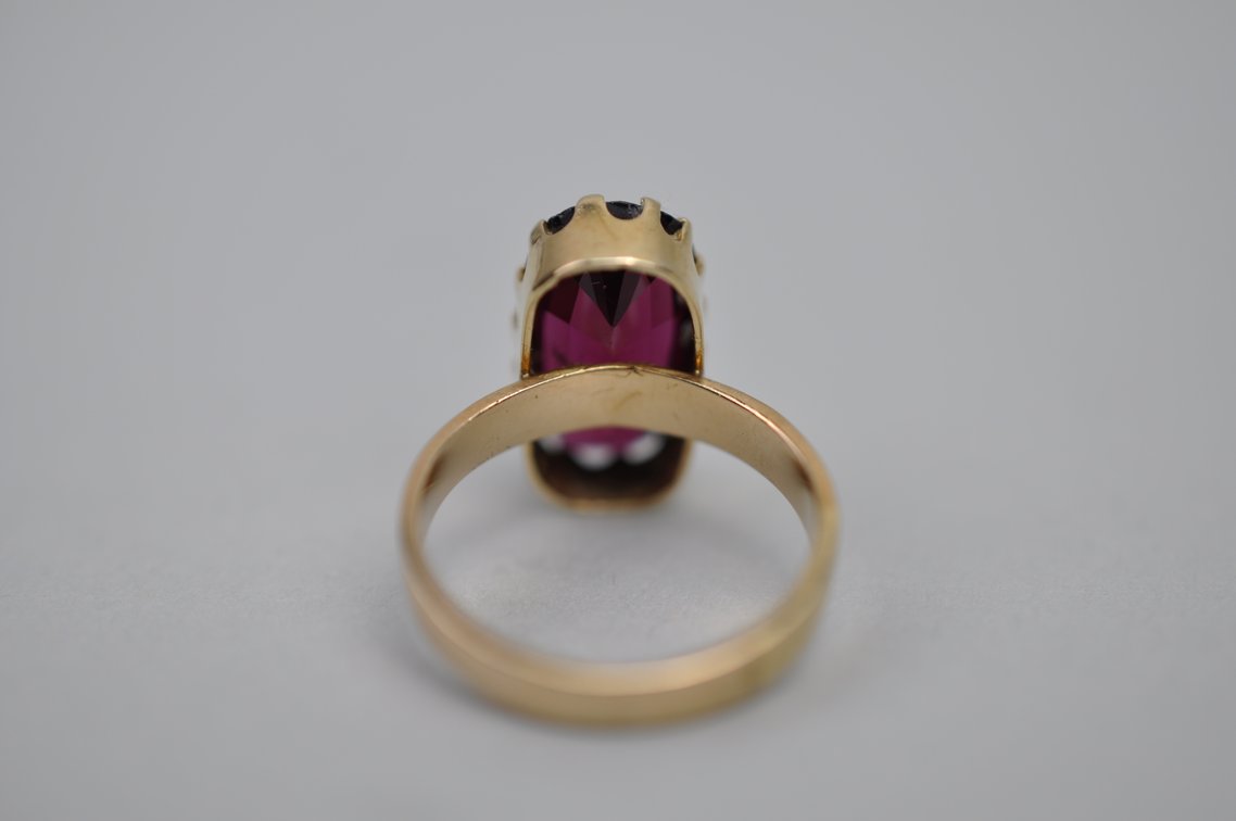 14k Gold Ring Amethyst