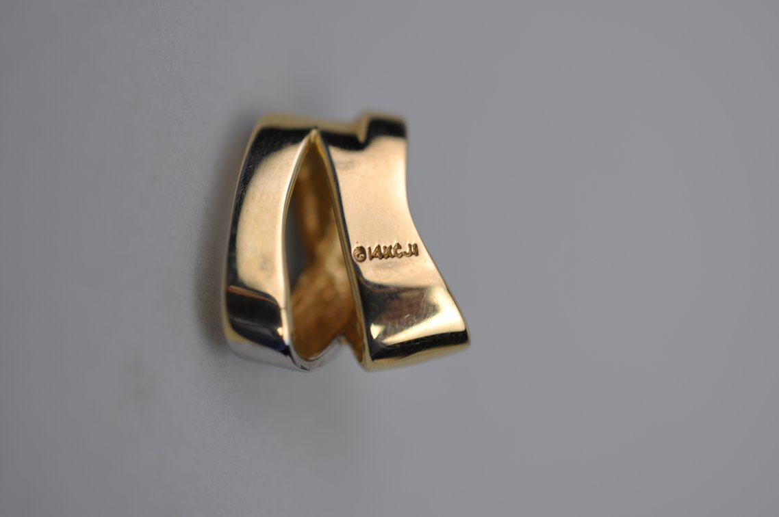 14K Gold Pendant Two-Tone