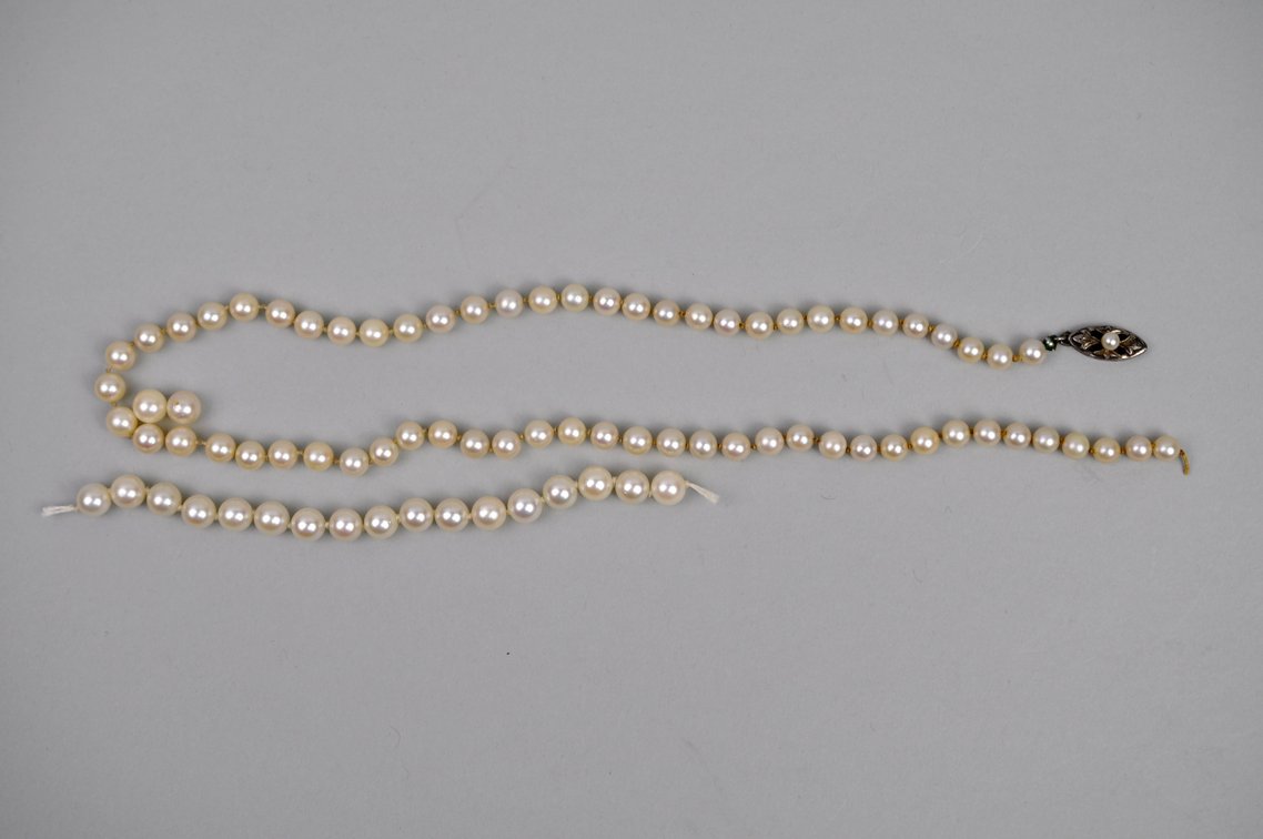 Sterling Cultured Pearl Necklace
