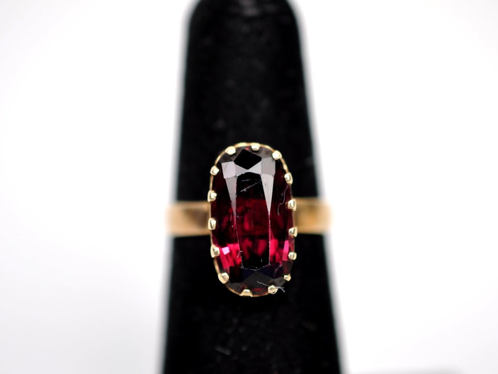 14k Gold Ring Amethyst