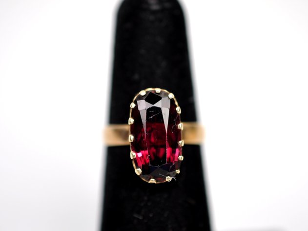 14k Gold Ring Amethyst