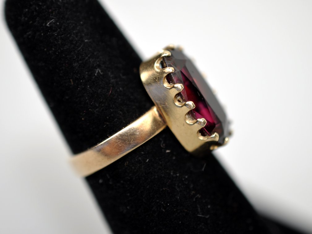 14k Gold Ring Amethyst