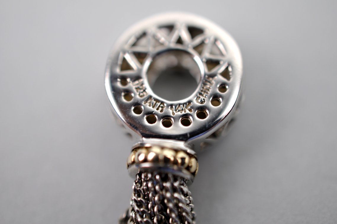 Sterling Silver 14K Gold Pendant