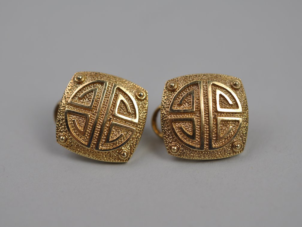 Gold Tone Earrings Chicos Faux Pearl