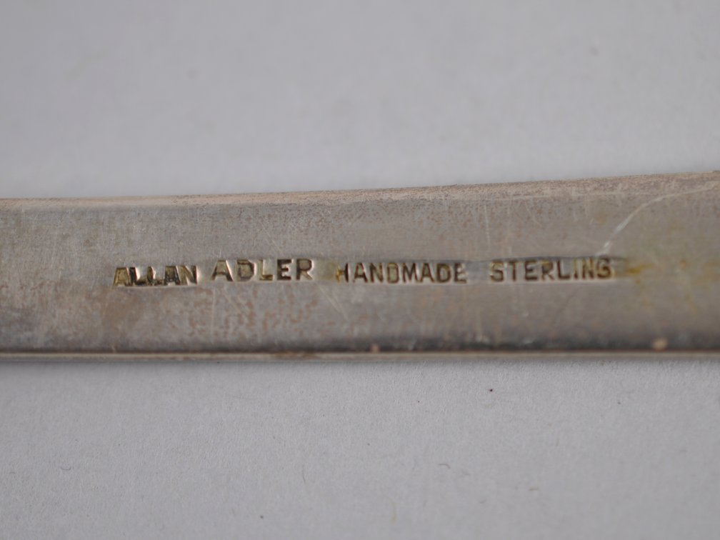 Handmade Allan Adler Sterling Ladel Spoon