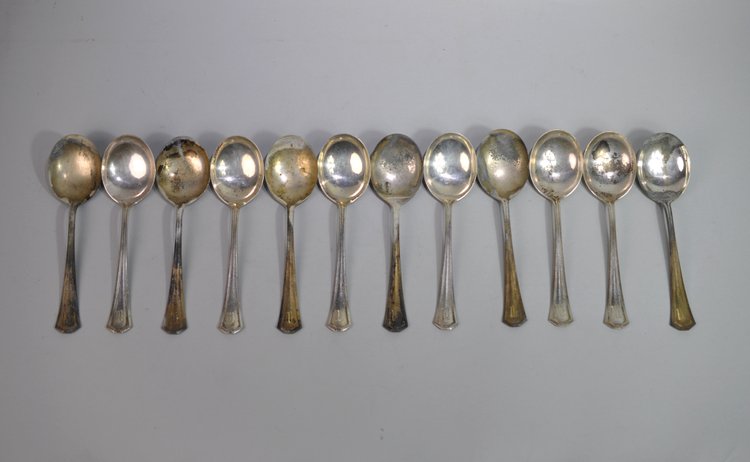 CW Sterling Silver Soup Spoons
