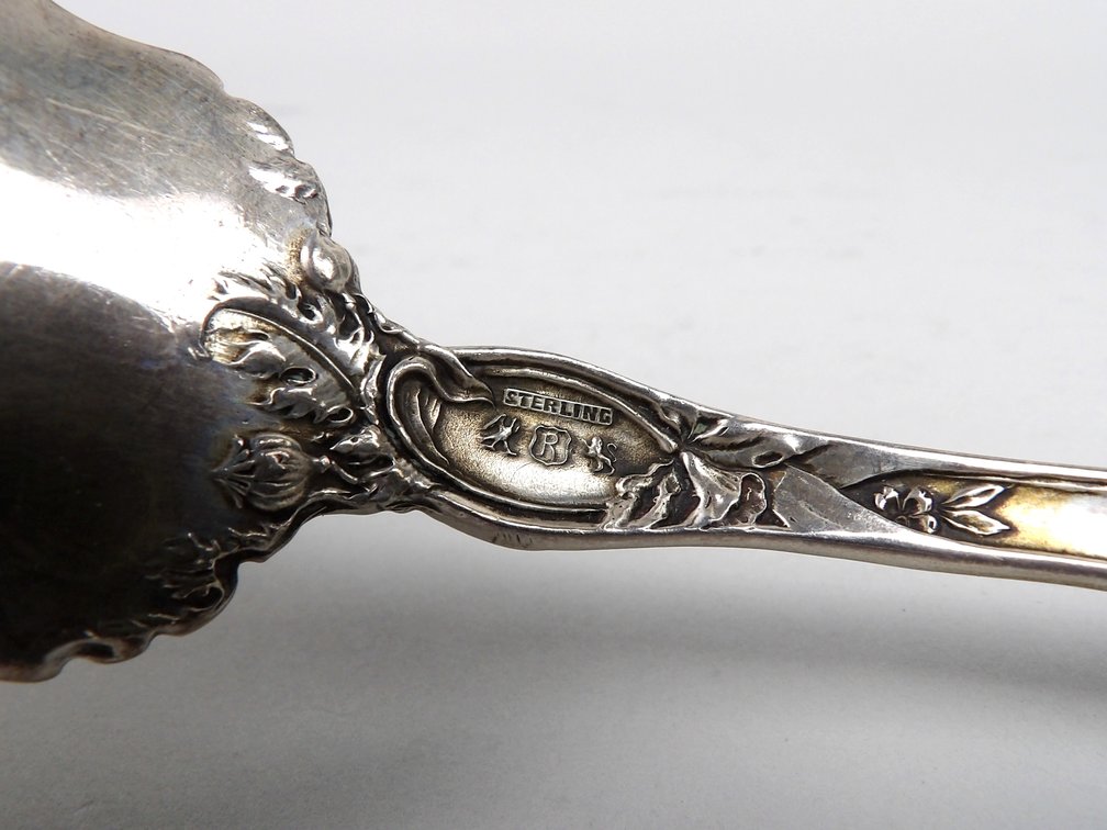 Les Six Fleurs Sterling Silver Serving Spoon