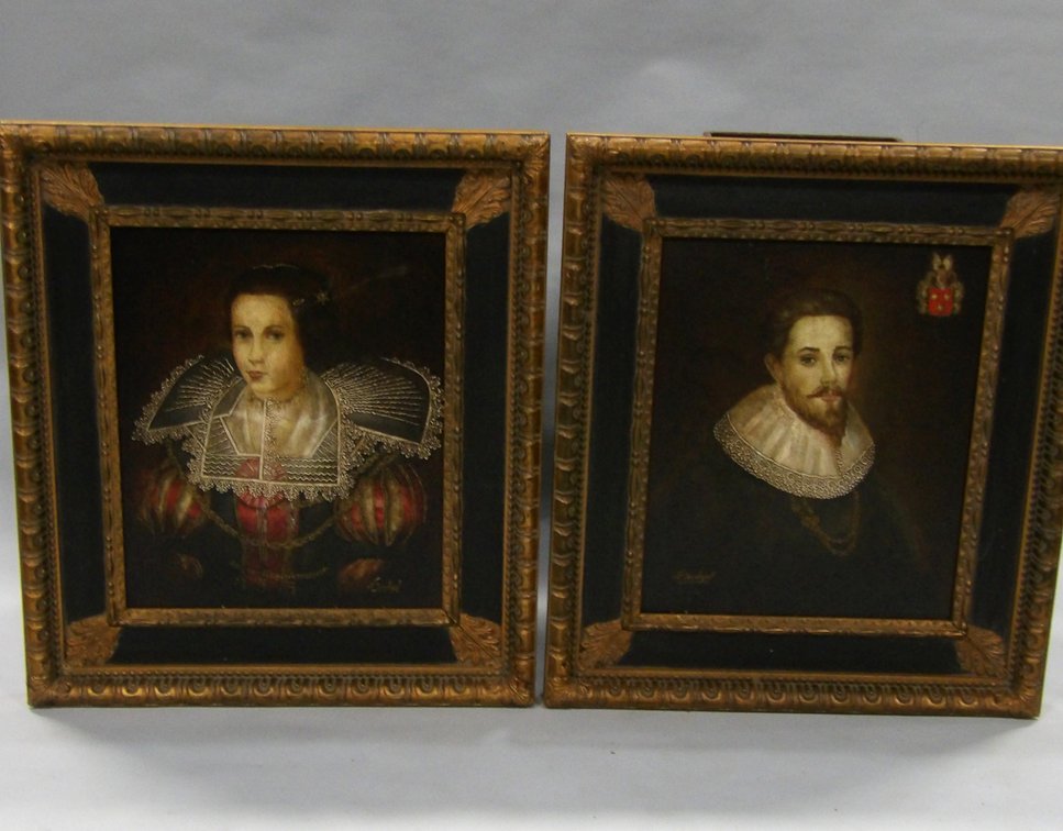 Diana Mendoza Set of 17th Century Style Royalty Paintings