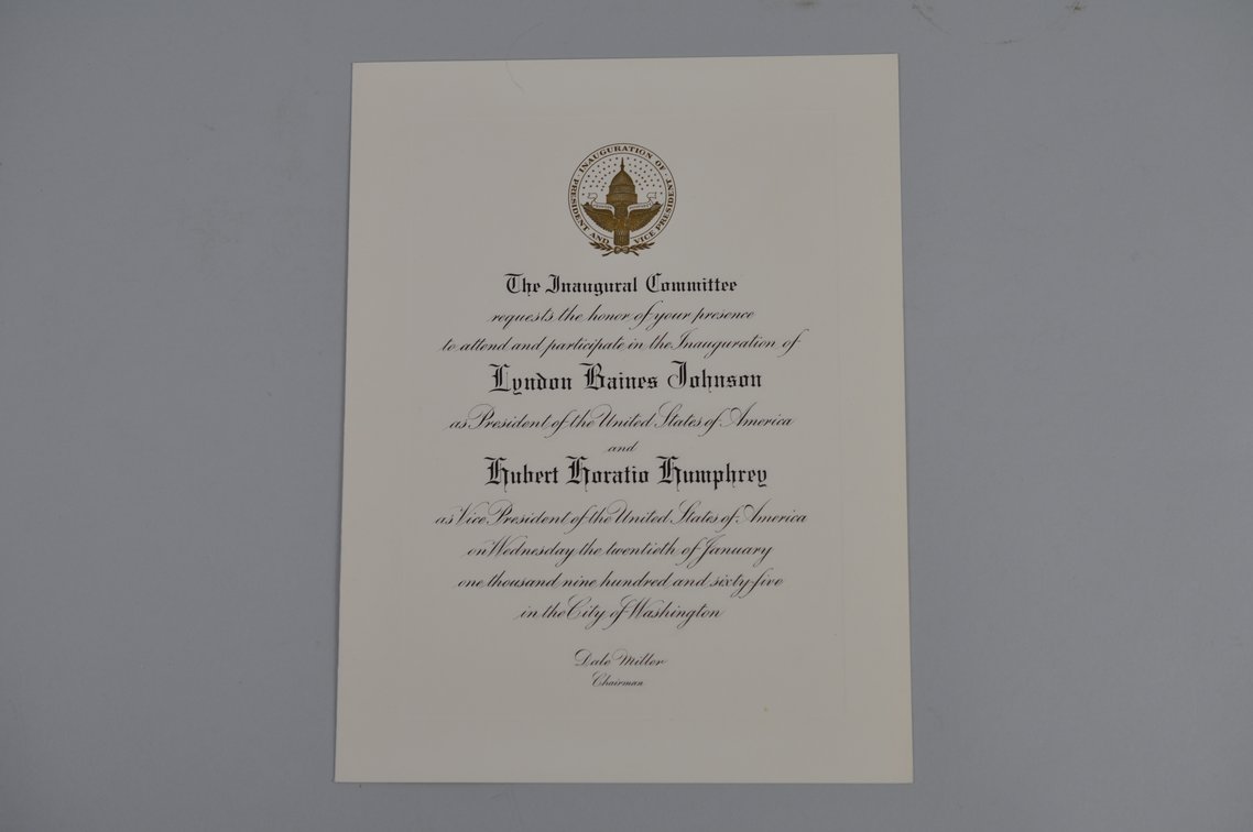 U.S. Presidential Inauguration Collection, 1949–2001