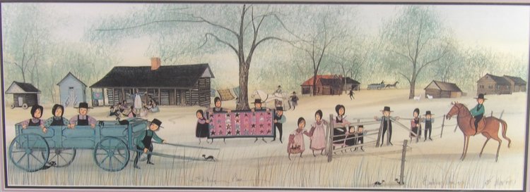 Donnalee Williams Signed Print - Exchanging Piece