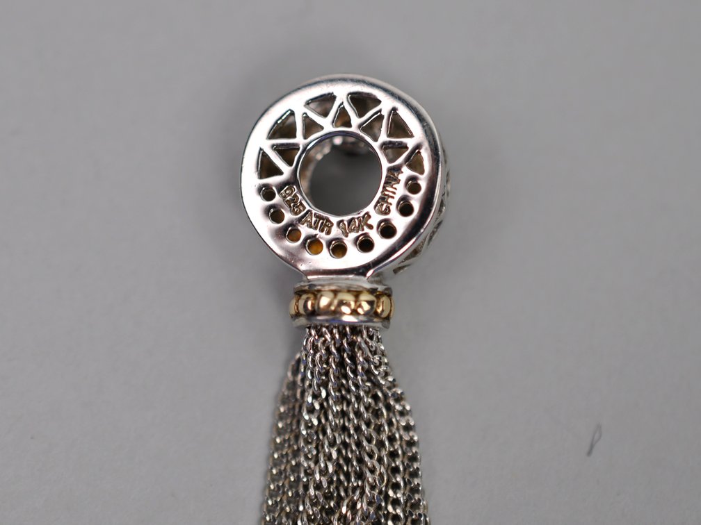 Sterling Silver 14K Gold Pendant
