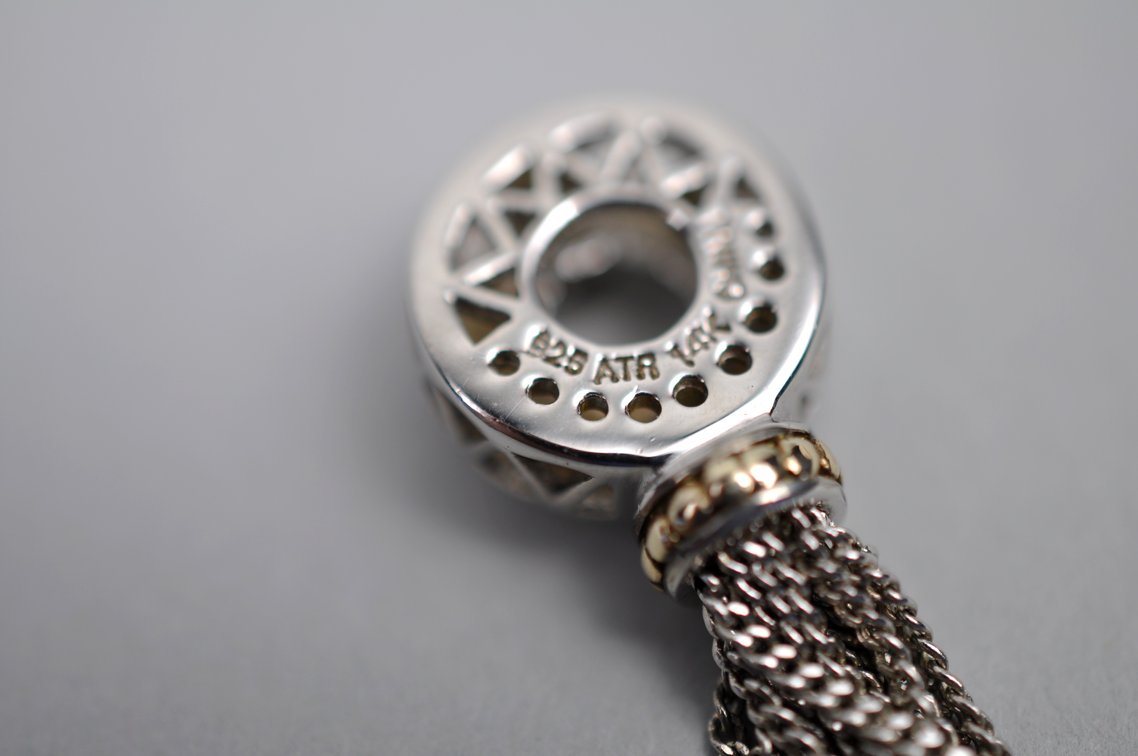 Sterling Silver 14K Gold Pendant