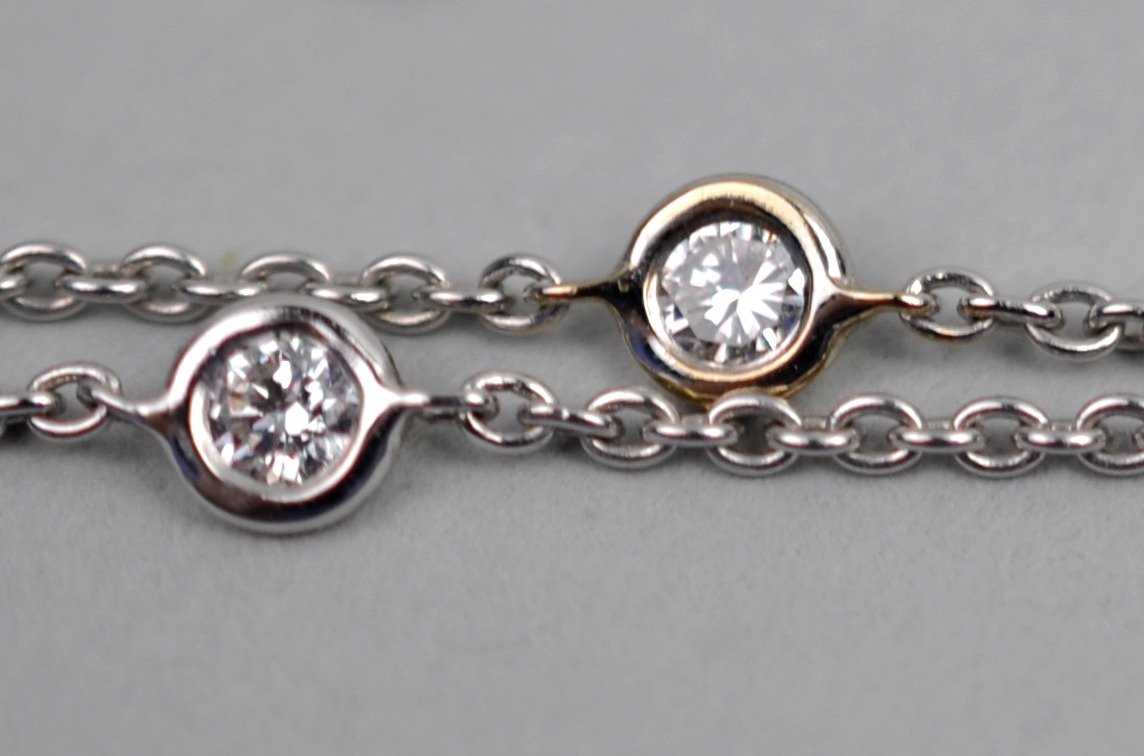 18k White Gold 1.02ct Diamond Necklace