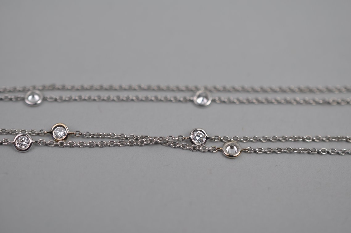 18k White Gold 1.02ct Diamond Necklace