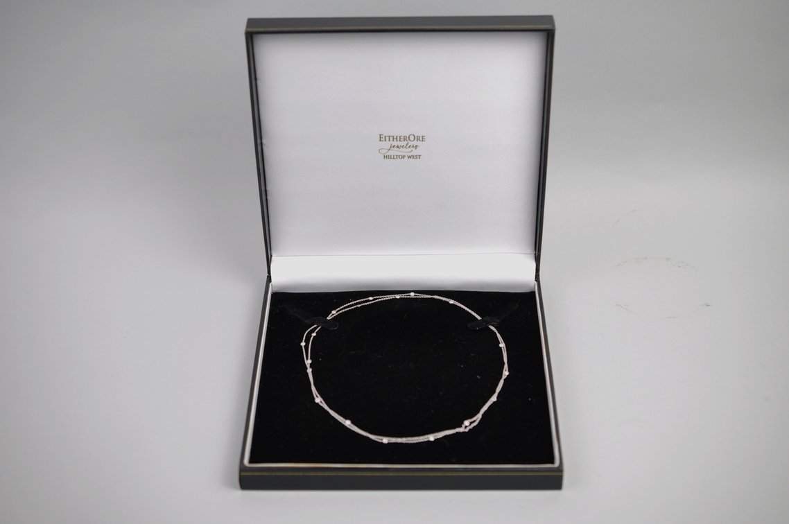 18k White Gold 1.02ct Diamond Necklace