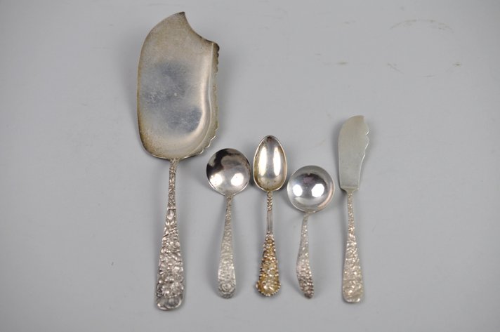 Sterling Silverware w/ Repousse Pattern
