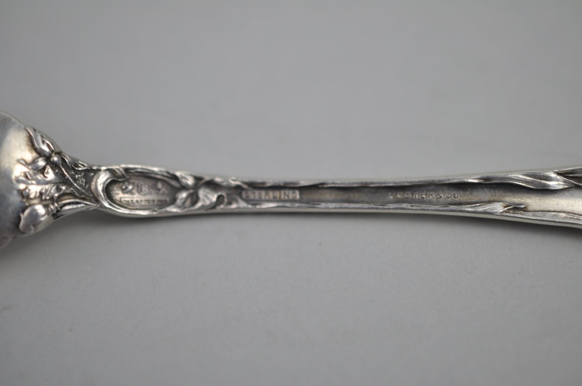 Reed & Barton Les Six Fleurs Sterling Cocktail Forks 10 Pc