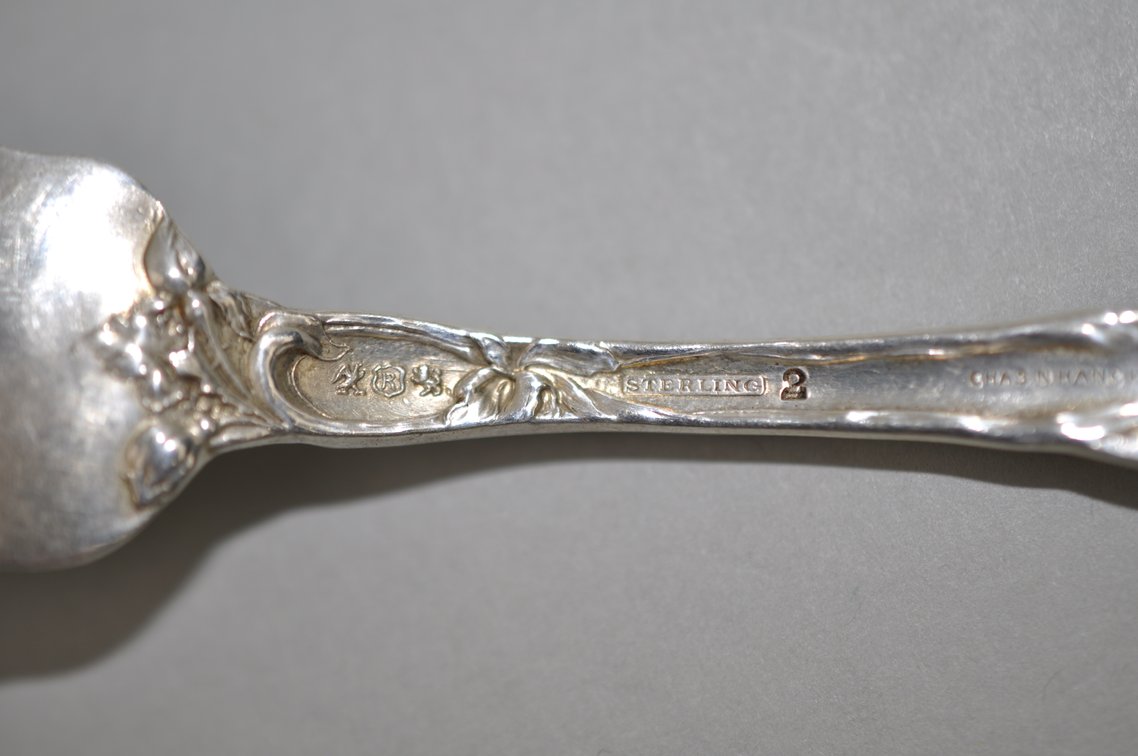 Reed & Barton Les Six Fleurs Sterling Salad Forks