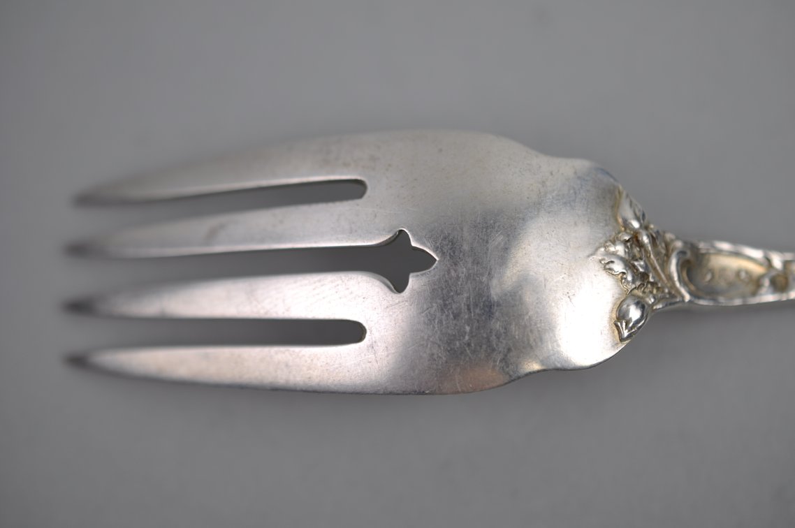 Reed & Barton Les Six Fleurs Sterling Salad Forks