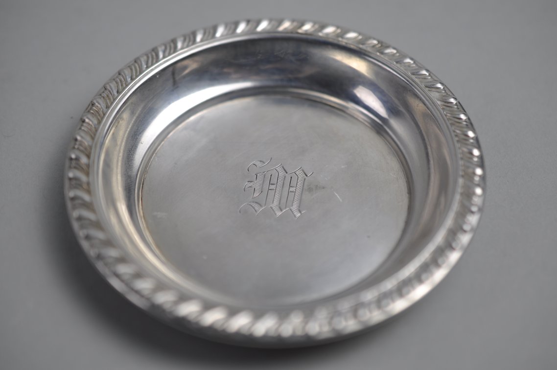 Preisner Sterling Silver Dish Set w/ Monogram