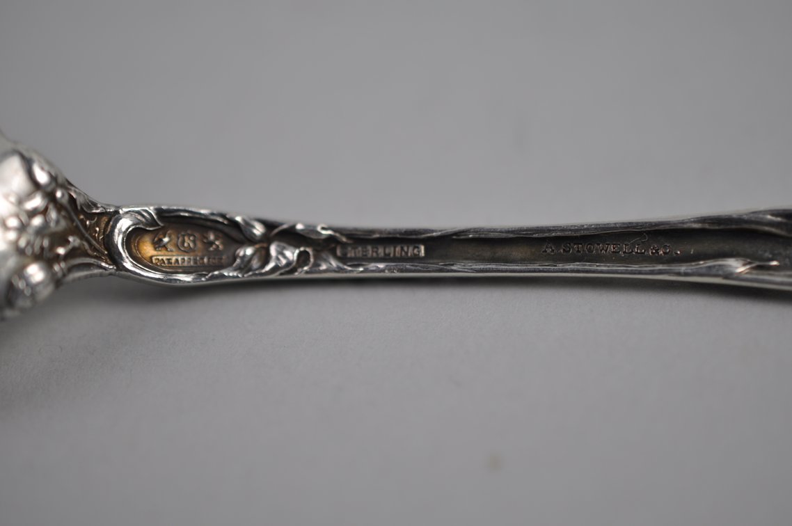Reed & Barton Les Six Fleurs Sterling Olive Spoon
