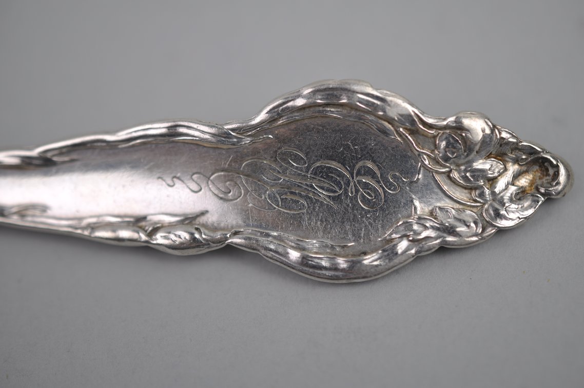 Reed & Barton Les Six Fleurs Sterling Berry Spoon