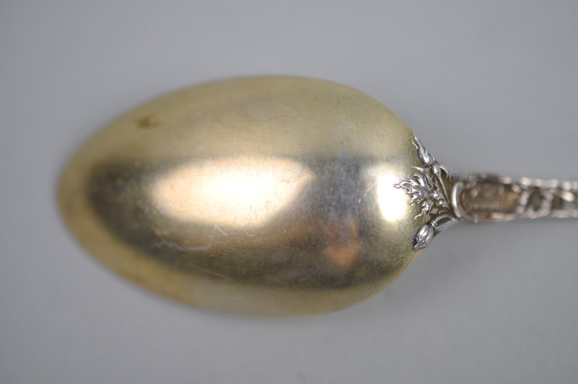 Reed & Barton Les Six Fleurs Sterling Goldwash Spoon Asst.