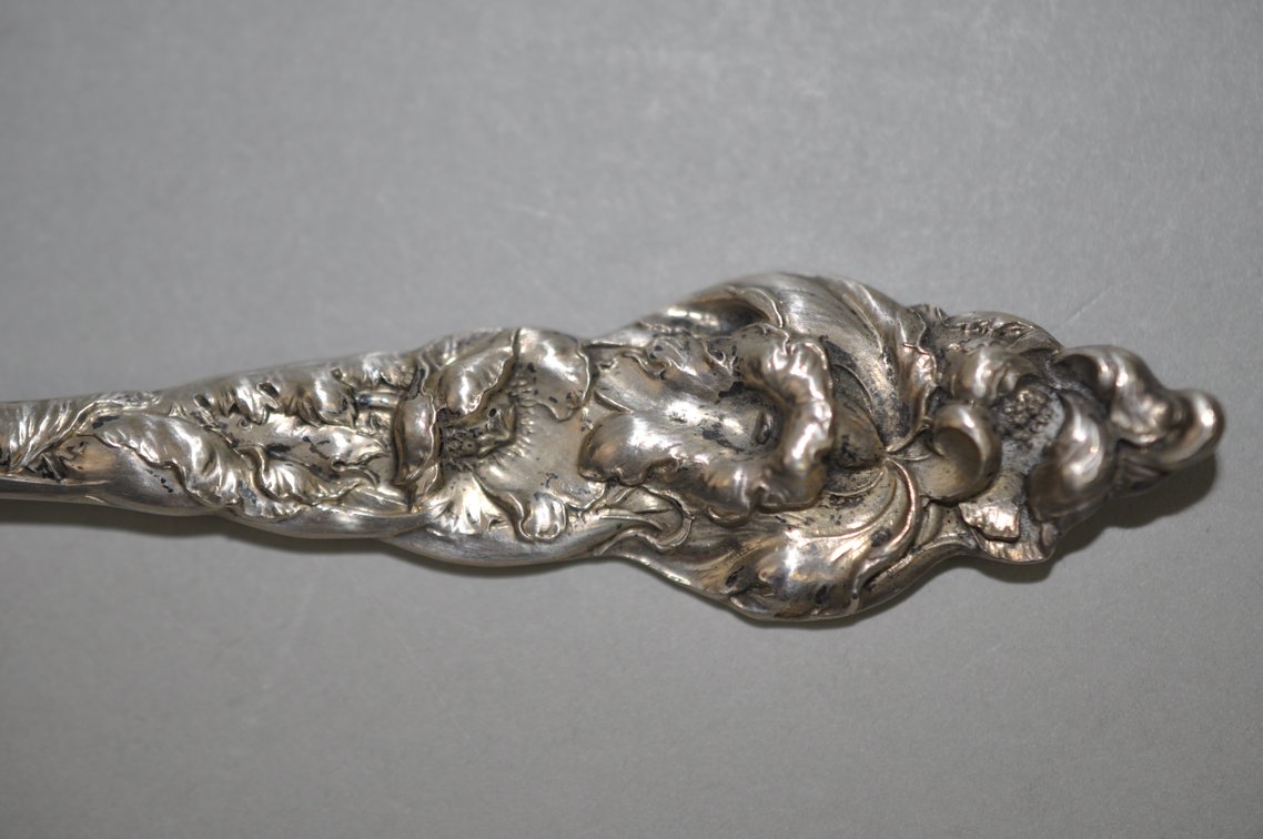 Reed & Barton Les Six Fleurs Sterling Condiment Spoon