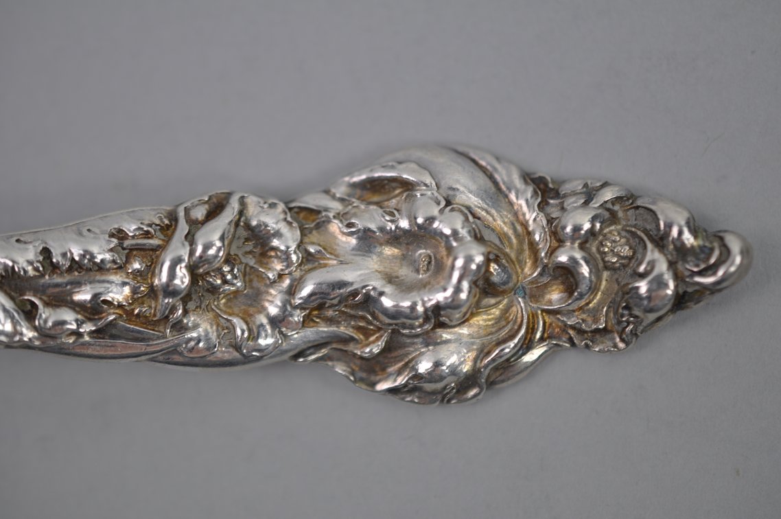 Reed & Barton Les Six Fleurs Sterling Berry Spoon