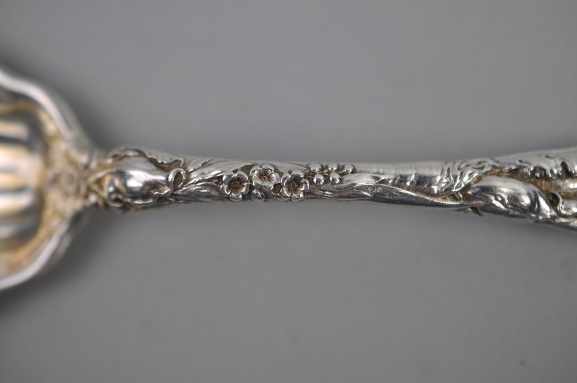 Reed & Barton Les Six Fleurs Sterling Berry Spoon