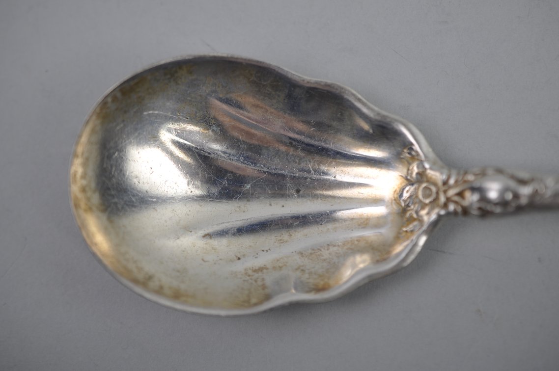 Reed & Barton Les Six Fleurs Sterling Berry Spoon