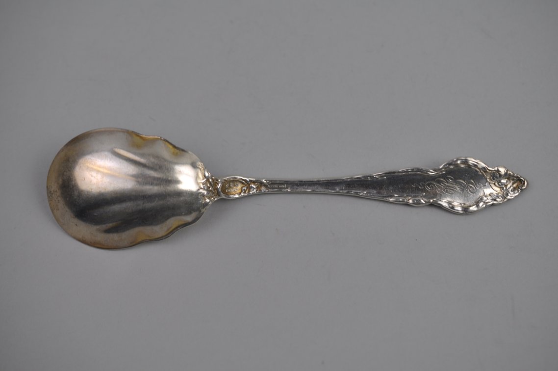 Reed & Barton Les Six Fleurs Sterling Berry Spoon