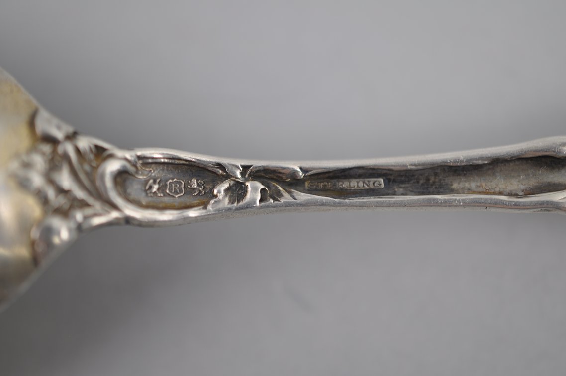 Reed & Barton Les Six Fleurs Sterling Ladle