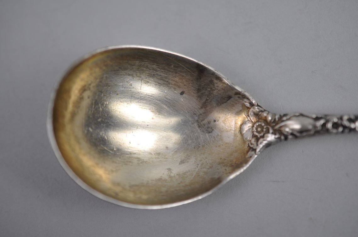 Reed & Barton Les Six Fleurs Sterling Ladle