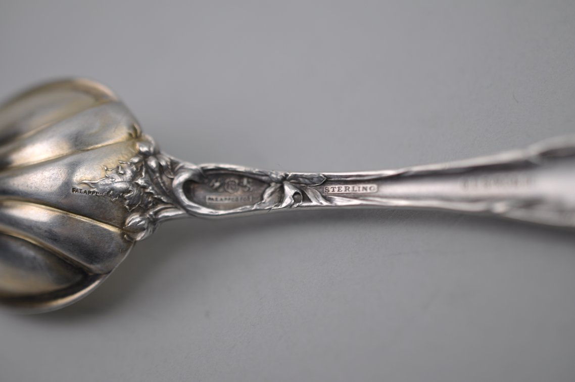Reed & Barton Les Six Fleurs Sterling Berry Spoon
