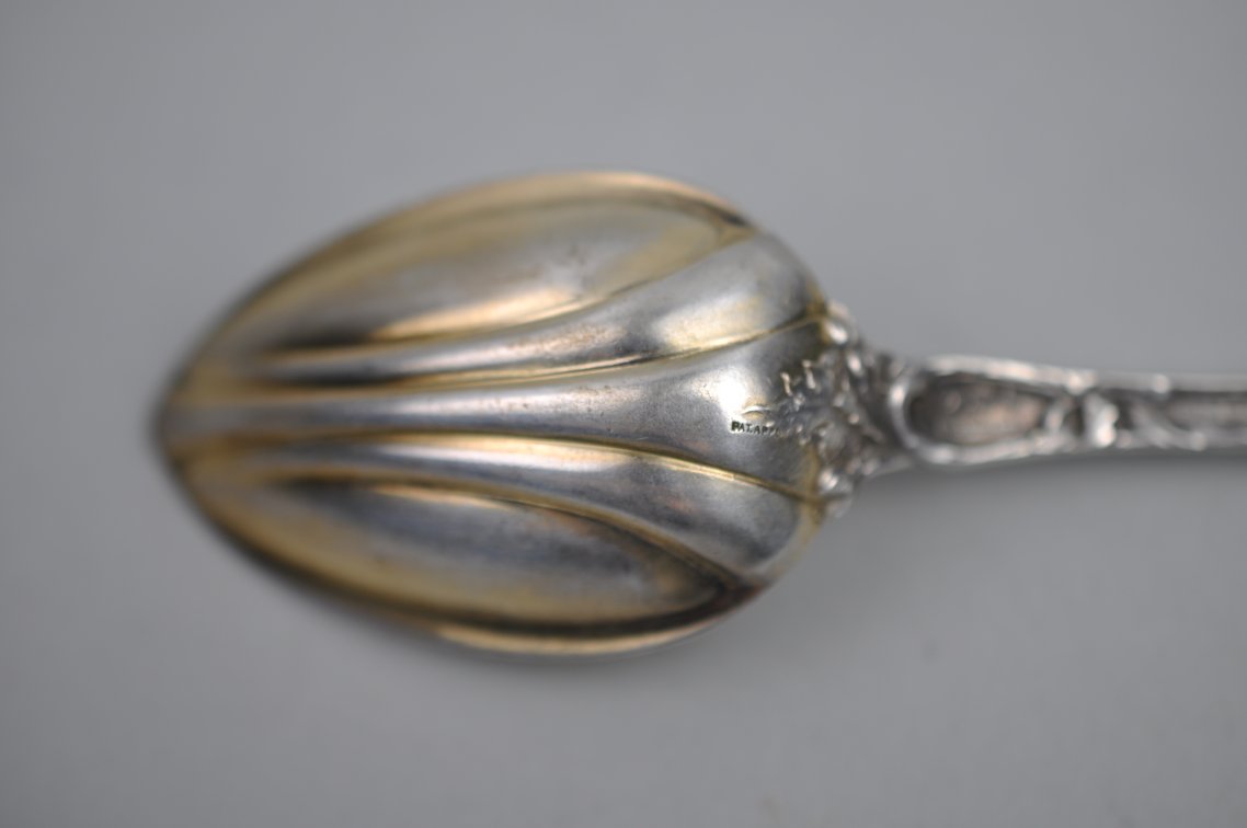 Reed & Barton Les Six Fleurs Sterling Berry Spoon