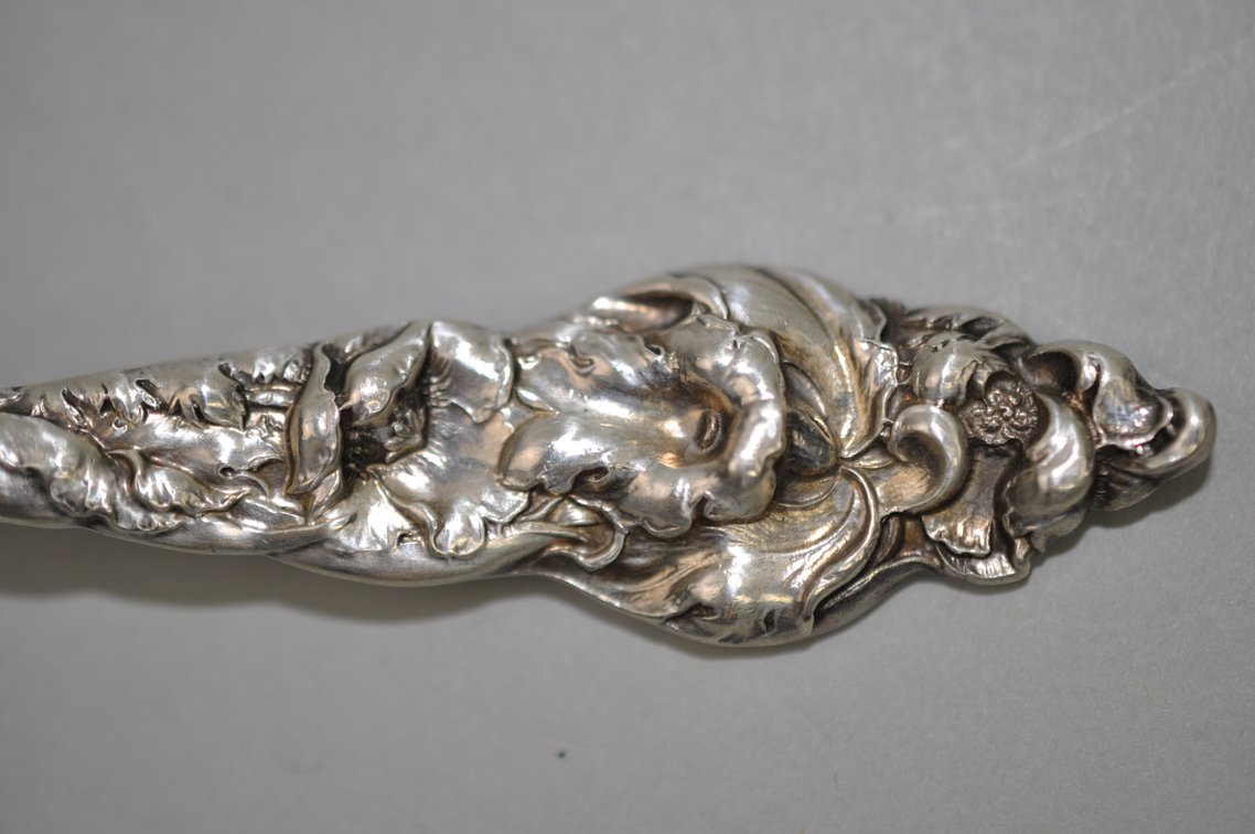 Reed & Barton Les Six Fleurs Sterling Berry Spoon